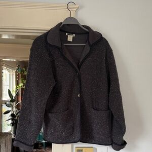 Cozy L.L. Bean fleece blazer jacket